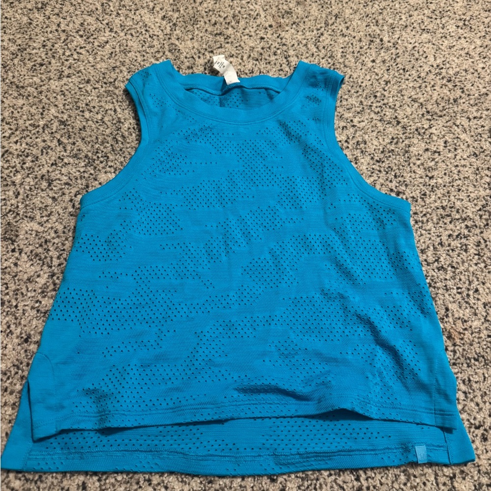 Lululemon Athletica Blue Sleeveless Tank Top